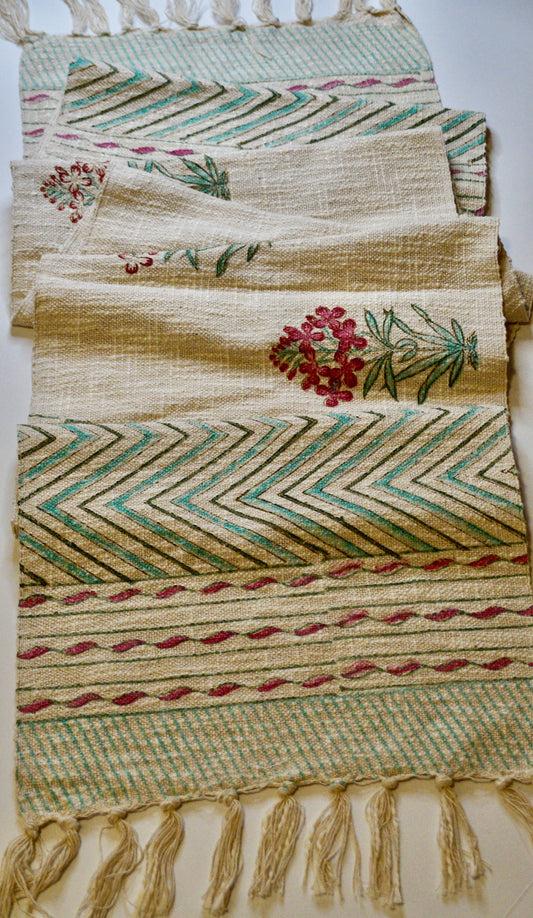 Jute-iful Blooms Table Runner