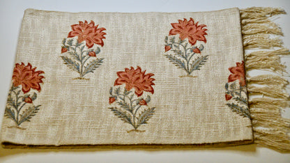 Peach Blossom Table Runner