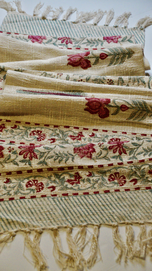 Lotus & Fir Table Runner