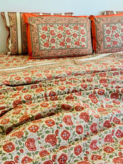 Floral Kaleidoscope Bedsheet Set