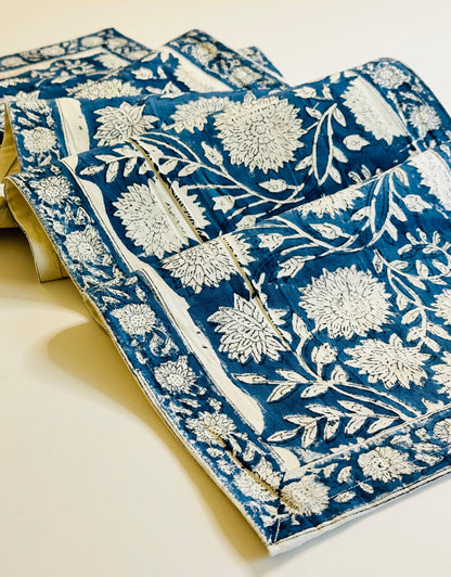 Indigo Orchard Table Runner