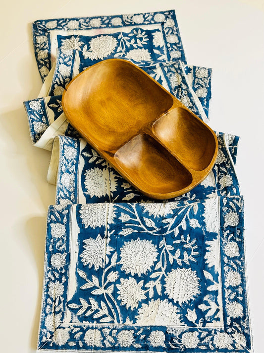 Indigo Orchard Table Runner