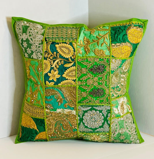 Evergreen Harmony Throw Pillow Cover