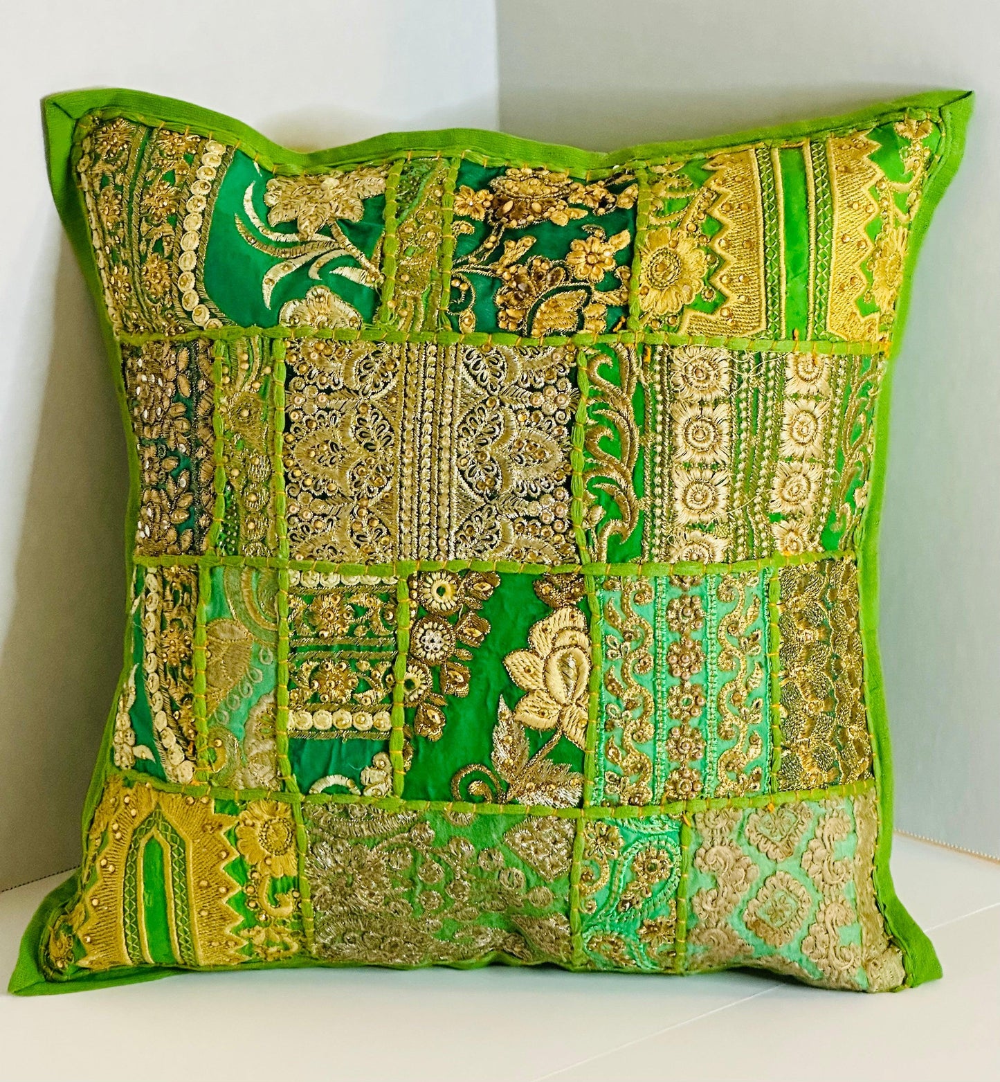 Evergreen Harmony Throw Pillow Cover