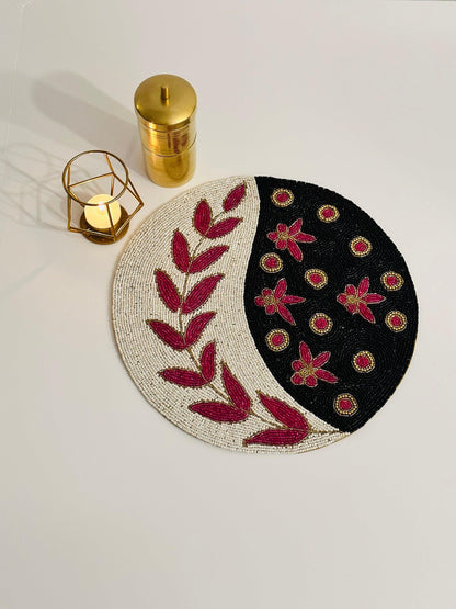 Intricate Beaded Placemats - DewDropHues