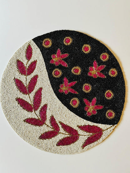 Intricate Beaded Placemats - DewDropHues