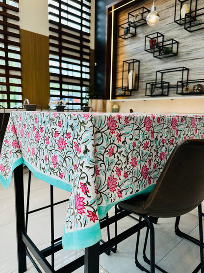 Timeless Lotus Square Table Cloth - DewDropHues